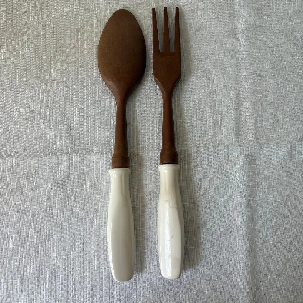 Vintage Walt Disney Salad Spoon and Fork‎
